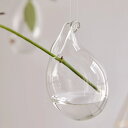花瓶 airy drop エアリードロップ 直径7×10cm フラワーベース S ( 花びん 花器 ベース ガラスベース ガラス 吊り下げ 卓上 2way 花ビン スタンド 硝子 がらす 一輪挿し ハンギング つり下げ 壁掛け )【3980円以上送料無料】