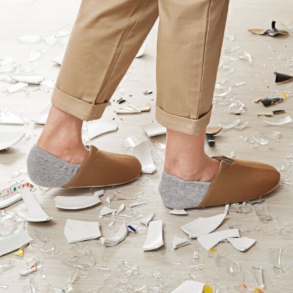 防災スリッパ M 足まもりっぱ 洗える （ 防災グッズ スリッパ ルームシューズ ルームスリッパ ガラス片 足裏 守る 底面 5重構造 特殊シート 震災 災害 非常時 軽量 携帯 ゴム付き ）【3980円以上送料無料】のサムネイル