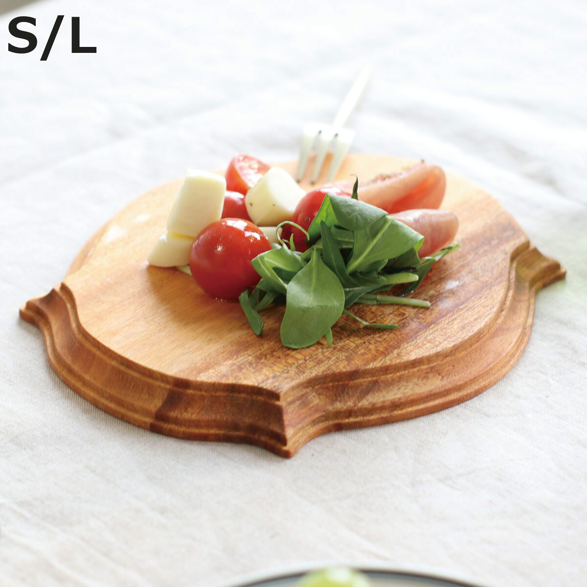 プレート ナインマーケ マホガニー S （ 19cm 28cm 天然木 皿 お皿 マホガニープレート トレイ お菓子 ケーキ 食器 アンティーク風 アクセサリートレー おしゃれ ナチュラル ディスプレイ 北欧 ）【3980円以上送料無料】 colorfulbox-10197767 お弁当グッズのカラフルボックス パッケージ画像