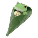 コポー 葉っぱ寝袋でお休み カエル 置物 ( Copeau 置き物 コポタロウ 玄関 かえる 蛙 グッズ マスコット ミニチュア 雑貨 オーナメント インテリア 飾る かわいい 可愛い オブジェ リビング 卓上 机上 小さい ) 【3980円以上送料無料】