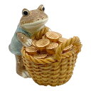 コポー 金貨とガマガエル カエル 置物 ( Copeau 置き物 かえる 蛙 グッズ マスコット ミニチュア 雑貨 オーナメント インテリア 玄関 コポーシリーズ 飾る かわいい 可愛い オブジェ リビング 卓上 机上 小さい ) 【3980円以上送料無料】