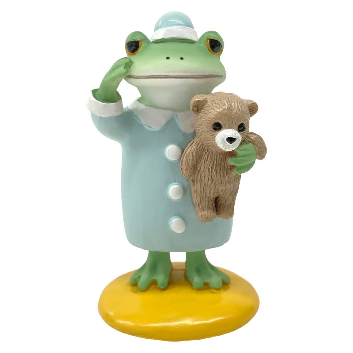 コポー クマとおやすみ カエル 置物 （ Copeau 置き物 コポタロウ かえる 蛙 グッズ マスコット ミニチュア 雑貨 オーナメント インテリア 玄関 飾る かわいい 可愛い オブジェ リビング 卓上 机上 小さい デスク ）【3980円以上送料無料】