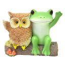 コポー フクロウとごあいさつ カエル 置物 ( Copeau 置き物 コポタロウ かえる 蛙 グッズ マスコット ミニチュア 雑貨 オーナメント インテリア 玄関 飾る かわいい 可愛い オブジェ リビング 卓上 机上 小さい デスク )【3980円以上送料無料】
