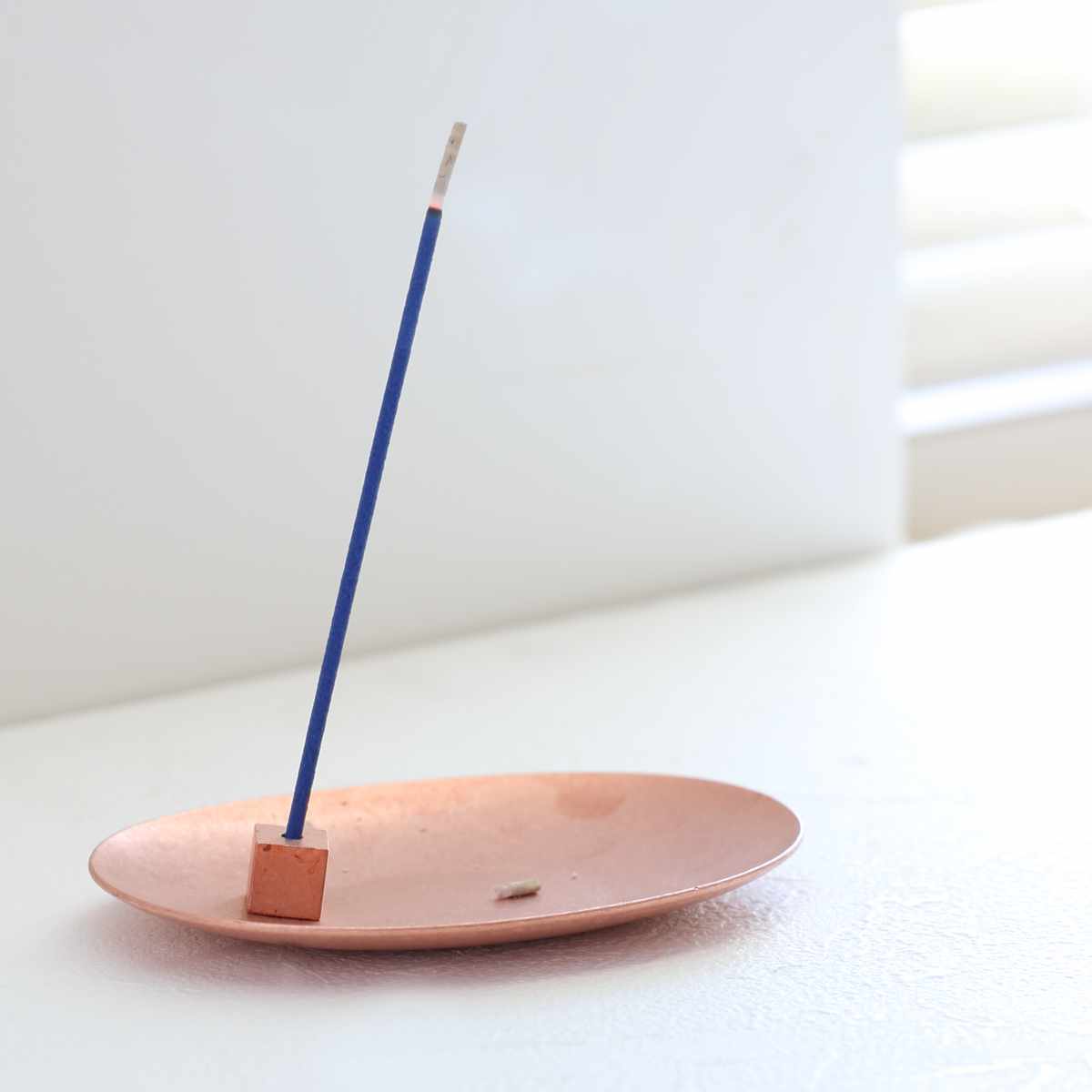 香立 HOME FRAGRANCE TOOL 金属製香皿香立てセット コッパー ( 香立て おしゃれ アルミ 香皿 お香立て スティック ロング インセンス 銅...