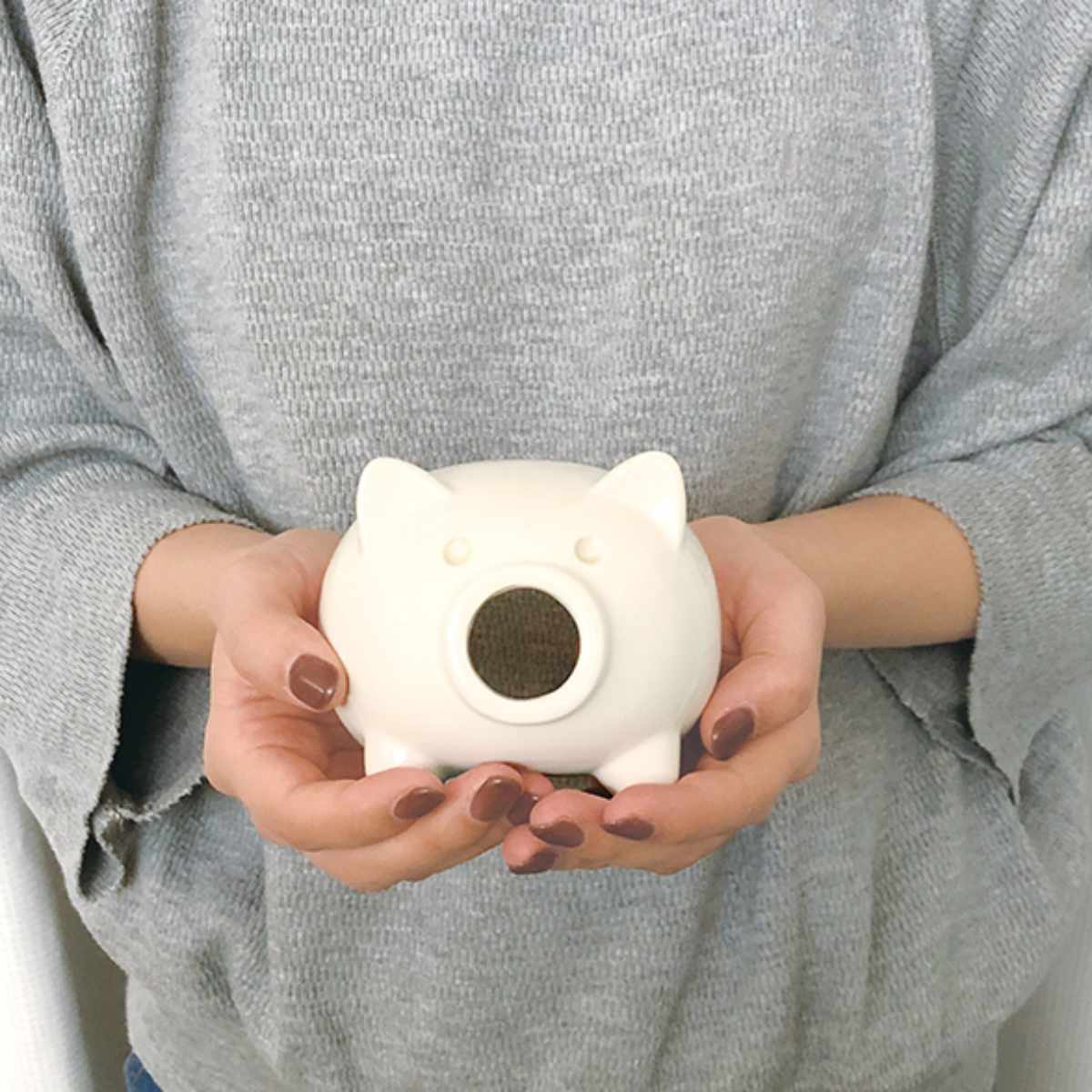 蚊遣り豚 ミニ 陶製 （ 蚊やり ミニ蚊遣り 蚊取り線香ケース 蚊取り線香入れ ブタ ...