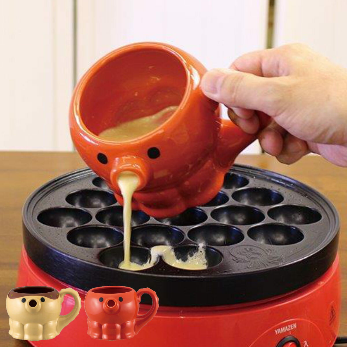 粉つぎ たこやん たこるん たこぱー （ たこ焼き お好み焼き 粉次 粉注ぎ 粉ツギ たこ 調理用品 ...