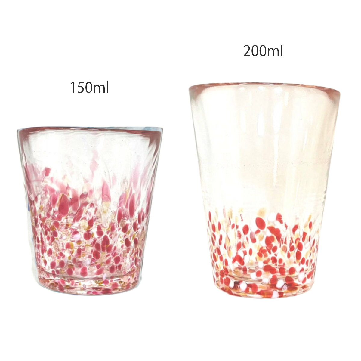 グラス 虹のスキャット タンブラー 150ml 200ml （ コップ 食器 日本製 和風 和食器 シンプル モダン キラキラ ）【3980円以上送料無料】 colorfulbox-10199393 お弁当グッズのカラフルボックス サンプル画像3