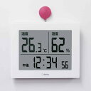 温湿度計 大画面 ハキミエ 時計付き ドリテック ( dretec 温度計 湿度計 電池式 デジタル 最高 最低 壁掛け フック 置き掛け兼用 温度 湿度 測定器 温度湿度計 見やすい 赤ちゃん 乾燥 ウイルス 熱中症 対策 )【3980円以上送料無料】