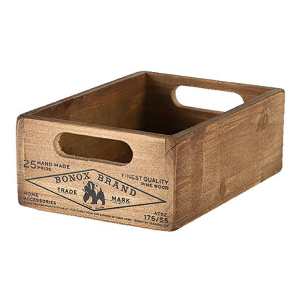 小物収納 ダルトン DULTON WOODEN STOCKER BOX NATURAL ウッデン ボックス 木製 （ 小物入れ 収納ケース 収納ボックス ボックス ケース 仕切り無し 小物 道具入れ 整理整頓 整理 ヴィンテージ感 DIY風 ） 【3980円以上送料無料】