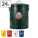 ダルトン DULTON ゴミ箱 ガベージカン 24L ダストボックス ( 送料無料 ふた付き 丸型 縦型 円形 円型 おしゃれ 収納 小物 入れ キッチン リビング 部屋 蓋 フタ 付き ) 【3980円以上送料無料】