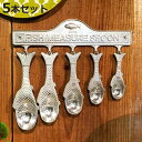 ダルトン 計量スプーン 5個セット ハンガー付き フィッシュメジャースプーンセット ( DULTON メジャースプーン 計量用スプーン 計量器具 大さじスプーン...