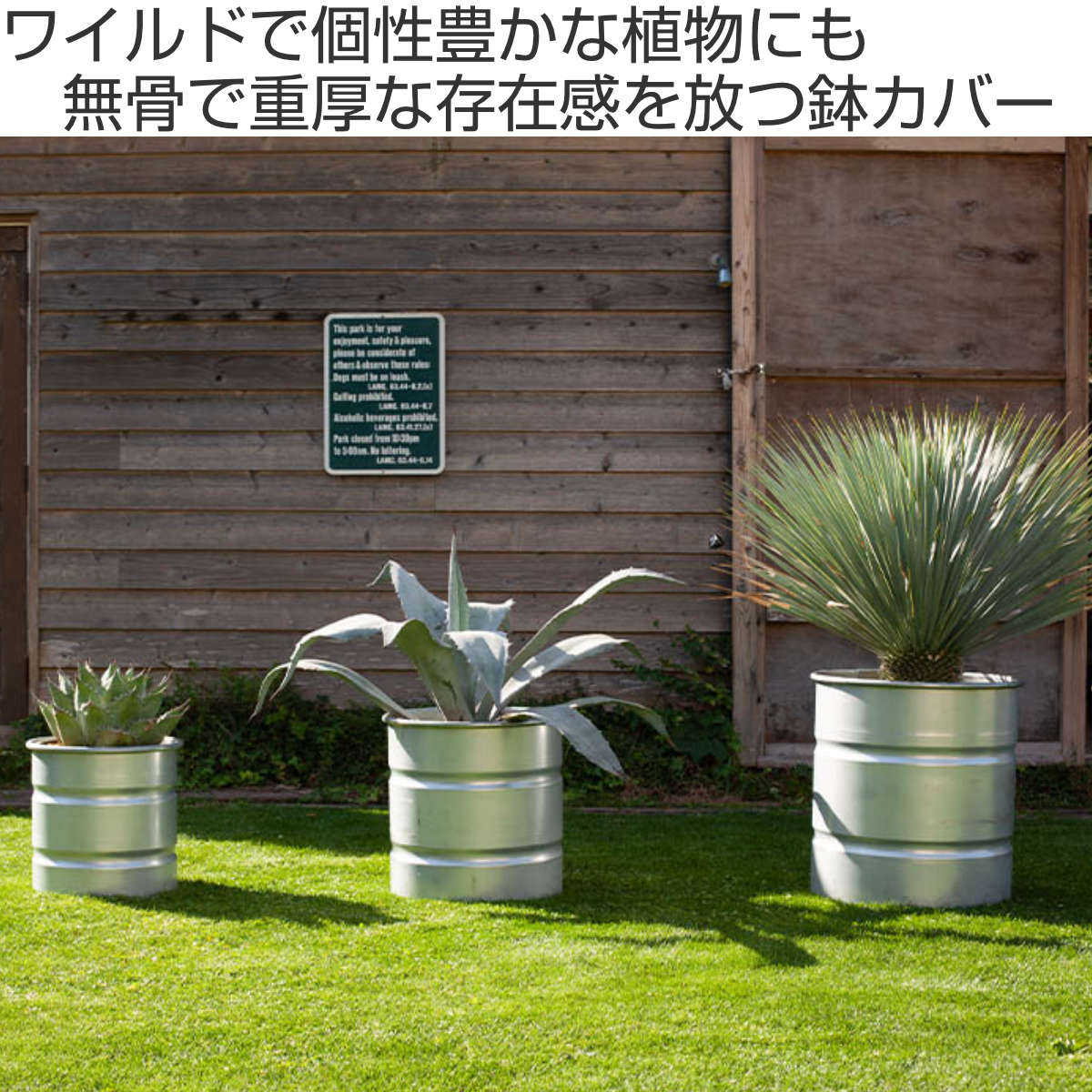 ダルトン 鉢 ガルバナイズド タンク L （ DULTON 鉢カバー ポットカバー 植木鉢カ...