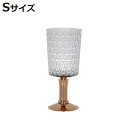 ダルトン 花瓶 ガラスベース ダイアモンド S ( 花びん 花器 ベース フラワーベース フラワー 花 飾る スタンド型 スタンド スタンド型フラワーベース ハンドメイド ガラス ガラス製 クリア ゴールド )【3980円以上送料無料】