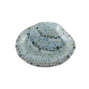 ダルトン プレート GLASS FISHERY PLATE CLAM ( DULTON ガラス 皿 お皿 おしゃれ かわいい 豆皿 小皿 菓子皿 ガラスプレート モザイク風デザイン ガラストレー 飾る インテリア アクセサリー トレー )【3980円以上送料無料】