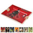 灰皿 吸い殻入れ おしゃれ 卓上 アート アメリカン 吸い殻 ヴィンテージ ( はいざら タバコ たばこ 喫煙 レトロ ポーセン 陶磁器 小さめ インテリア アメリカンレトロ インテリア雑貨 雑貨 角型 トレー )【3980円以上送料無料】