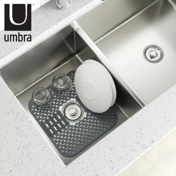 シンクマット Umbra アンブラ スリング プレートホルダー S フリーカット （ 流し台マット シンク上マット シンク用マット シンク内マット シンク マット キッチンマット キズ防止 汚れ防止 水周り用品 調理台 流し台 キッチン用品 ）【3980円以上送料無料】のサムネイル