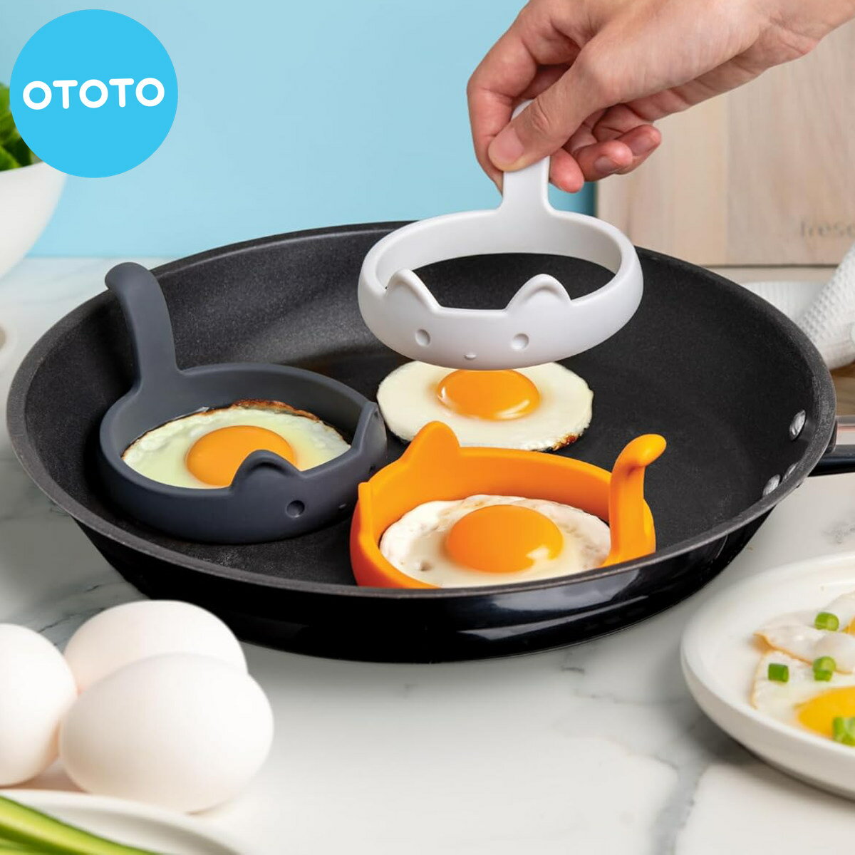 OTOTO パンケーキリング パンキャッツ パンケーキモールド （ オトト パンケーキ 型 ホットケ ...