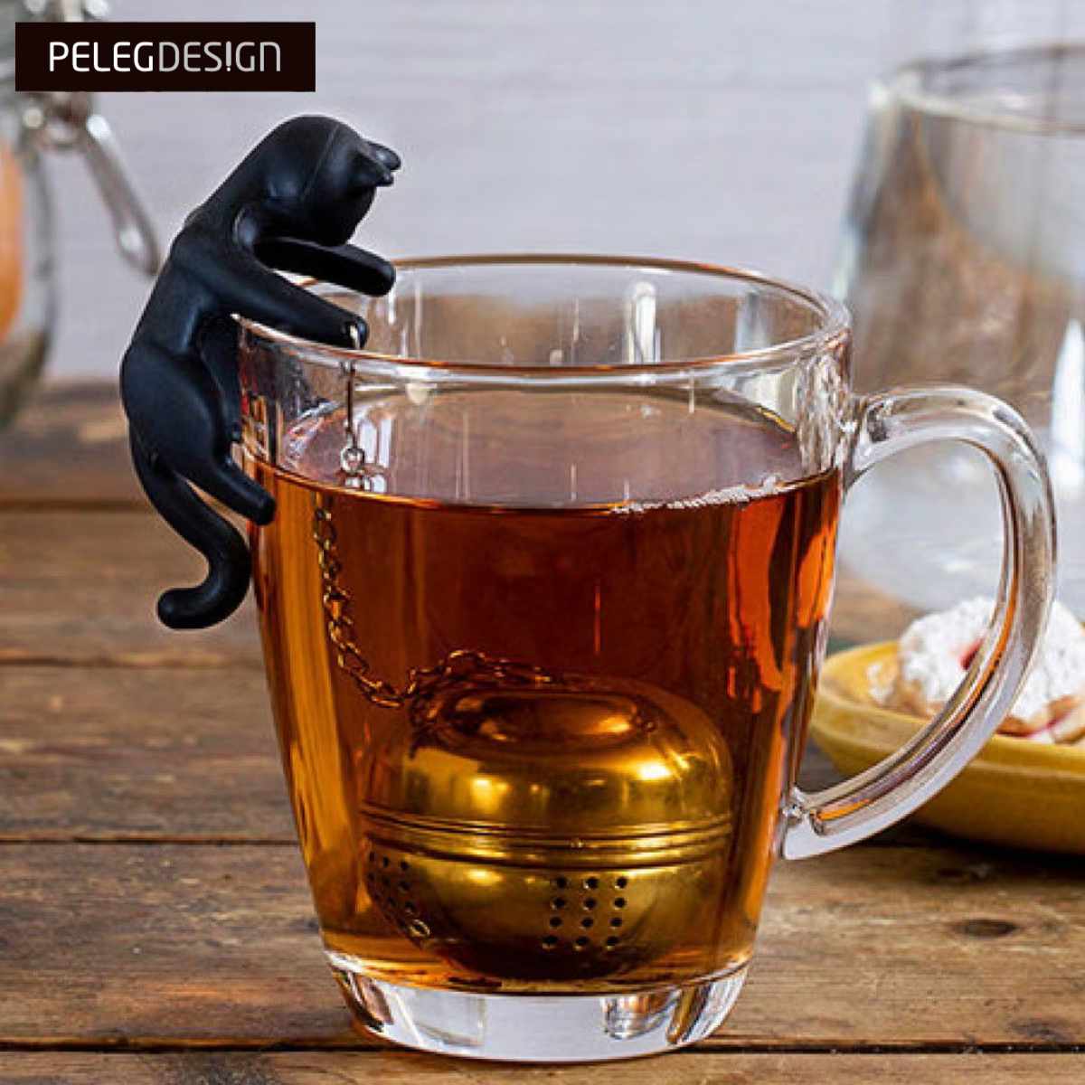 Peleg Design ティーストレーナー ティーバッグ キャッティー 茶こし （ ペレグデザイン ...