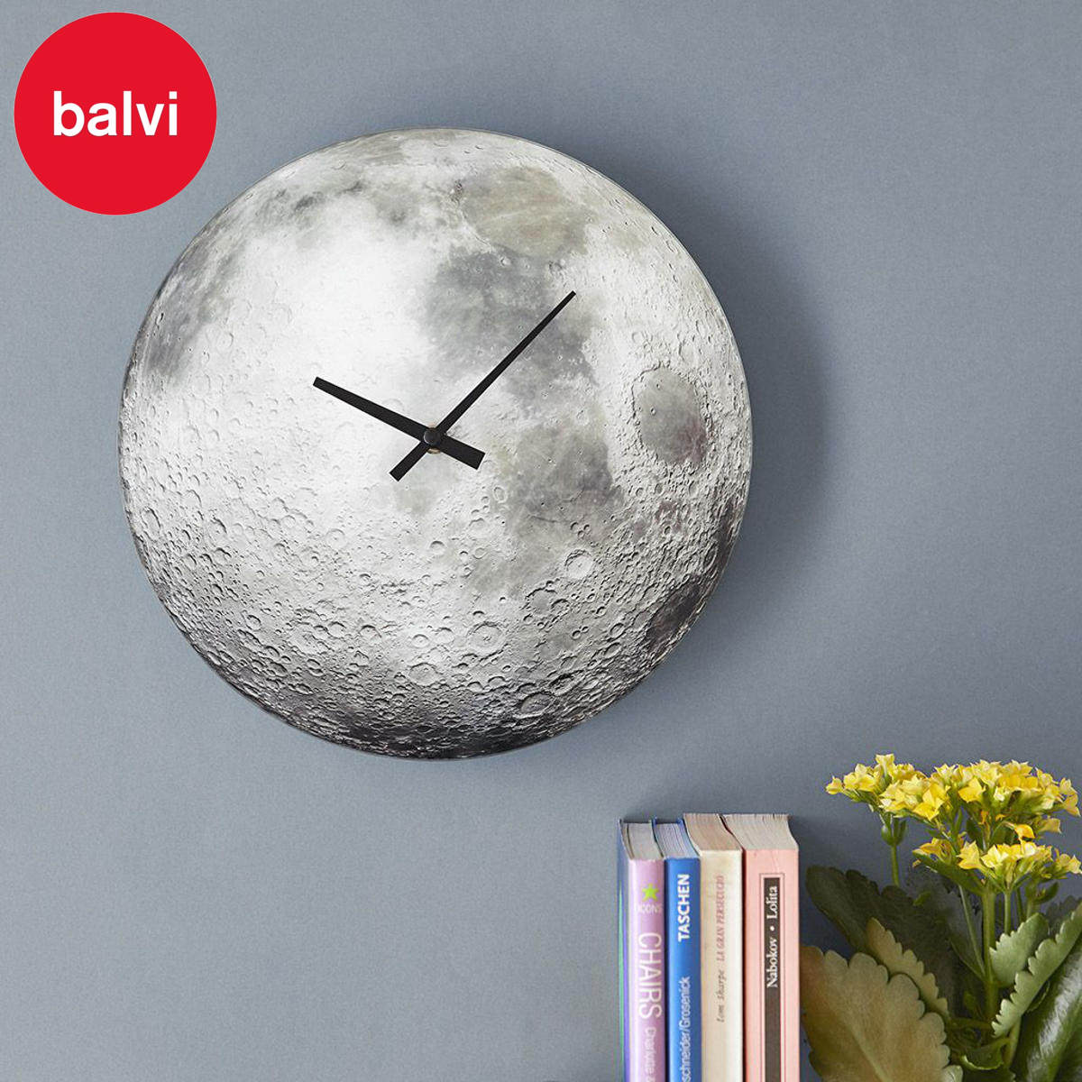 時計 壁掛け時計 balvi ムーンクロック Gibbous Moon （ バルビ 掛け時計 ウォールクロック アナログ 壁 かけ時計 掛時計 月 ムーン おしゃれ 数字なし とけい クロック 壁かけ時計 壁掛け インテリア 外装箱付き ）【3980円以上送料無料】