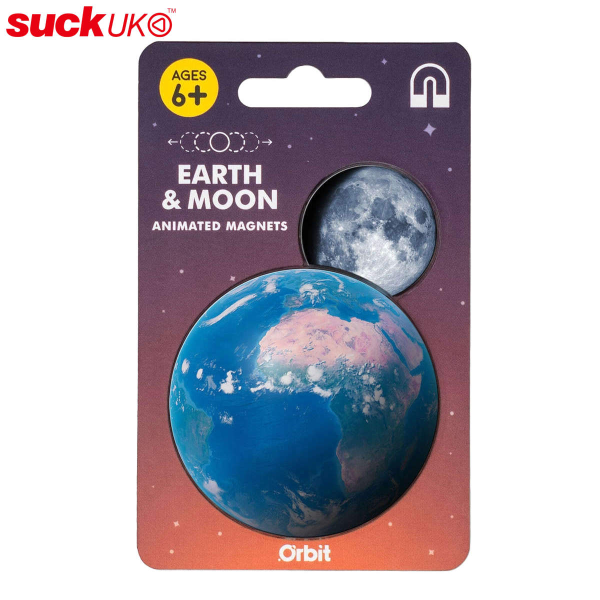 SUCK UK マグネット チェンジング Moon＆Earth 月 地球 （ サックユーケー 磁石 文房具 文具 ステーショナリー 事務用品 ホワイトボード 冷蔵庫 書類 メモ 掲示 デスク収納 収納 オフィス 整理 整頓 事務 会社 学校 家 ）【3980円以上送料無料】
