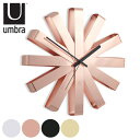 掛け時計 リボン umbra 北欧 壁掛け ( 送料無料 時計 壁掛け時計 掛時計 アンブラ ウォールクロック クロック おしゃれ シンプル ) 【3980円以...
