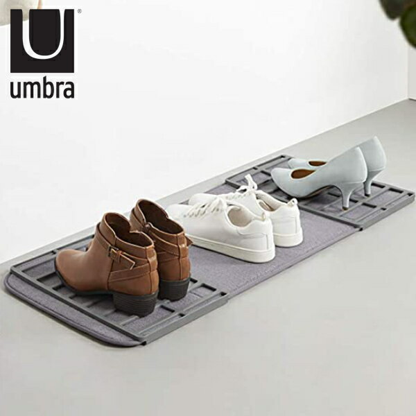 umbra シューマット ( シューズ ドライマット 幅90 奥行33 旅行グッズ 靴箱 下駄箱 靴棚 濡れた くつ 傘 速乾性 梅雨 雨 雪 雨具 シンプル コンパクト おしゃれ 玄関収納 省スペース 傘収納 保管場所 車内 車 シート 洗濯可能 ) 【3980円以上送料無料】