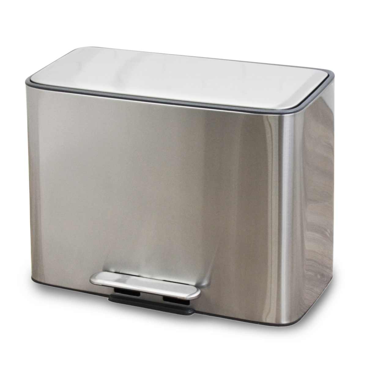 ゴミ箱 36L 18Lx2 bcl ステンレス 分別 ( 送料無料 ごみ箱 36l 18リットル 18l ダストボックス ペダル ふた付き ワイド シンプル キッチン リビング おしゃれ 安全 お手入れ簡単 ゴミ ごみ ごみ入れ ごみばこ フタ付き ) 【3980円以上送料無料】 [3]