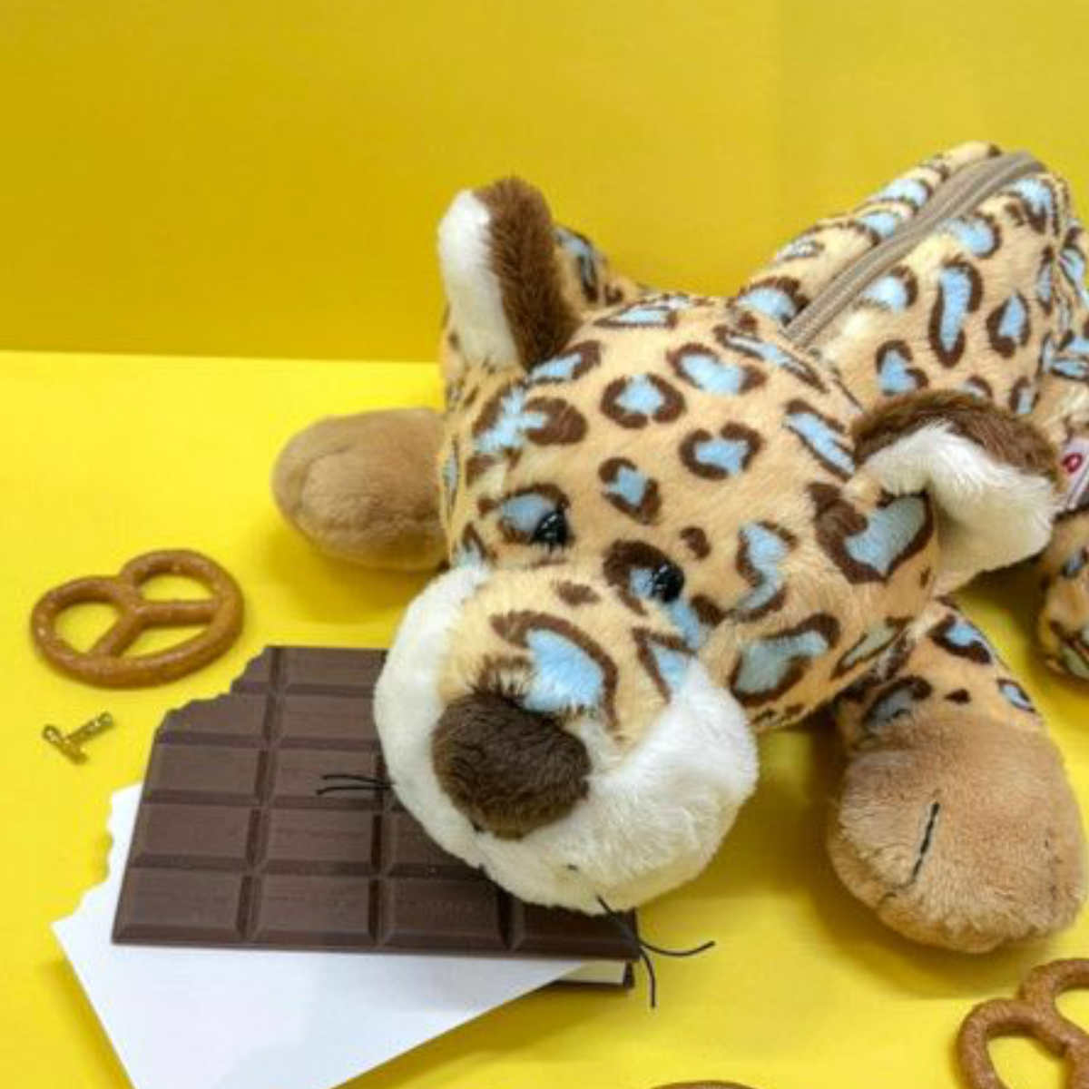 フィギュアポーチ NICI ワイルドフレンズ レパード ( ニキ ポーチ ペンケース 小物入れ 筆箱 ぬいぐるみ マスコット おしゃれ 中学生 高校生 アニマル...