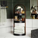 小物収納 Umbra ベルウッド コスメティックオーガナイザー コスメ収納 ( アンブラ コスメ 収納ラック メイク 小物入れ 小物ケース 収納 スタンド 収納トレイ 化粧 スキンケア 洗面所 持ち運び 植物 アクセサリー おしゃれ 木製 )【3980円以上送料無料】
