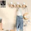 フック 壁 メロディ 9個 幅43×奥行8×高さ13cm ( Umbra アンブラ 壁掛け デザインフック 壁掛けフック ウォールフック 壁面収納 木製 おしゃ...