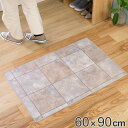 玄関マット 室内用 60×90cm セラミックタイル 撥水加工 ( 玄関 マット 屋内 拭ける 室内 厚さ5mm キッチン 撥水 防水 抗菌 防カビ 滑り止め ...