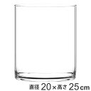 花瓶 PVシリンダー 直径20×高さ25cm ポリカーボネイト ( 送料無料 花びん 花器 フラワーベース 透明 割れない 丸 鉢 植木鉢 円筒 円柱 ポリカーボネート プラ クリア 花 植物 切花 花束 インテリア おしゃれ ) 【3980円以上送料無料】