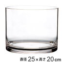花瓶 PVシリンダー 直径25×高さ20cm ポリカーボネイト ( 送料無料 花びん 花器 フラワーベース 透明 割れない 丸 鉢 植木鉢 円筒 円柱 ポリカーボネート プラ クリア 花 植物 切花 花束 インテリア おしゃれ ) 【3980円以上送料無料】
