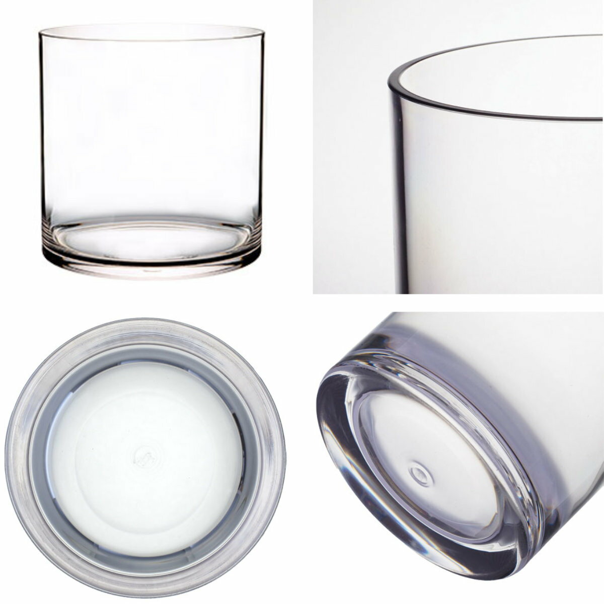 花瓶 PVシリンダー 直径30×高さ35cm ポリカーボネイト ( 送料無料 花びん 花器 フラワーベース 透明 割れない 丸 鉢 植木鉢 円筒 円柱 ポリカーボネート プラ クリア 花 植物 切花 花束 インテリア おしゃれ ) 【3980円以上送料無料】 [2]