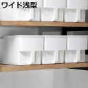 キッチン収納ケース 吊り戸棚ボックス ワイド 浅型 幅24cm ( スリム キッチンストッカー 取っ手付き 吊戸棚 ケース ボックス 吊戸棚ボックス 吊り戸棚ストッカー 吊戸棚収納 戸棚収納 収納BOX 吊り戸棚 整理ケース 白 )【3980円以上送料無料】