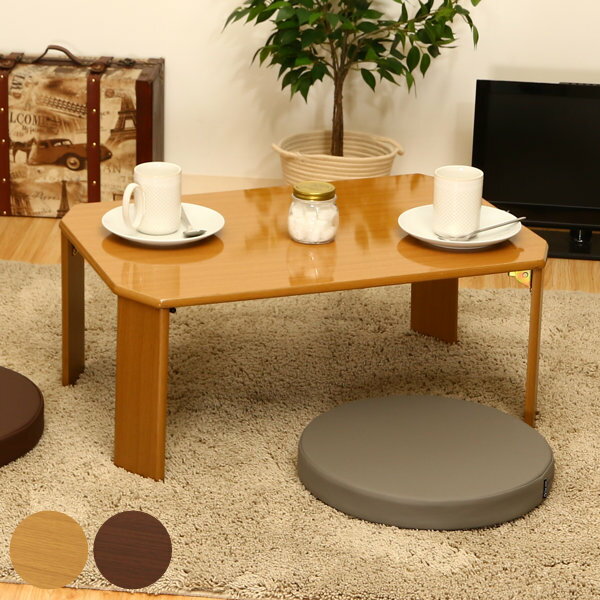 折りたたみテーブル 幅75cm ローテーブル センターテーブル 折りたたみ テーブル 木目調 （ 折り畳み 折れ脚テーブル 折り畳みテーブル 幅 75 机 収納 鏡面 コンパクト リビングテーブル 長方形 省スペース キッズテーブル ）【3980円以上送料無料】