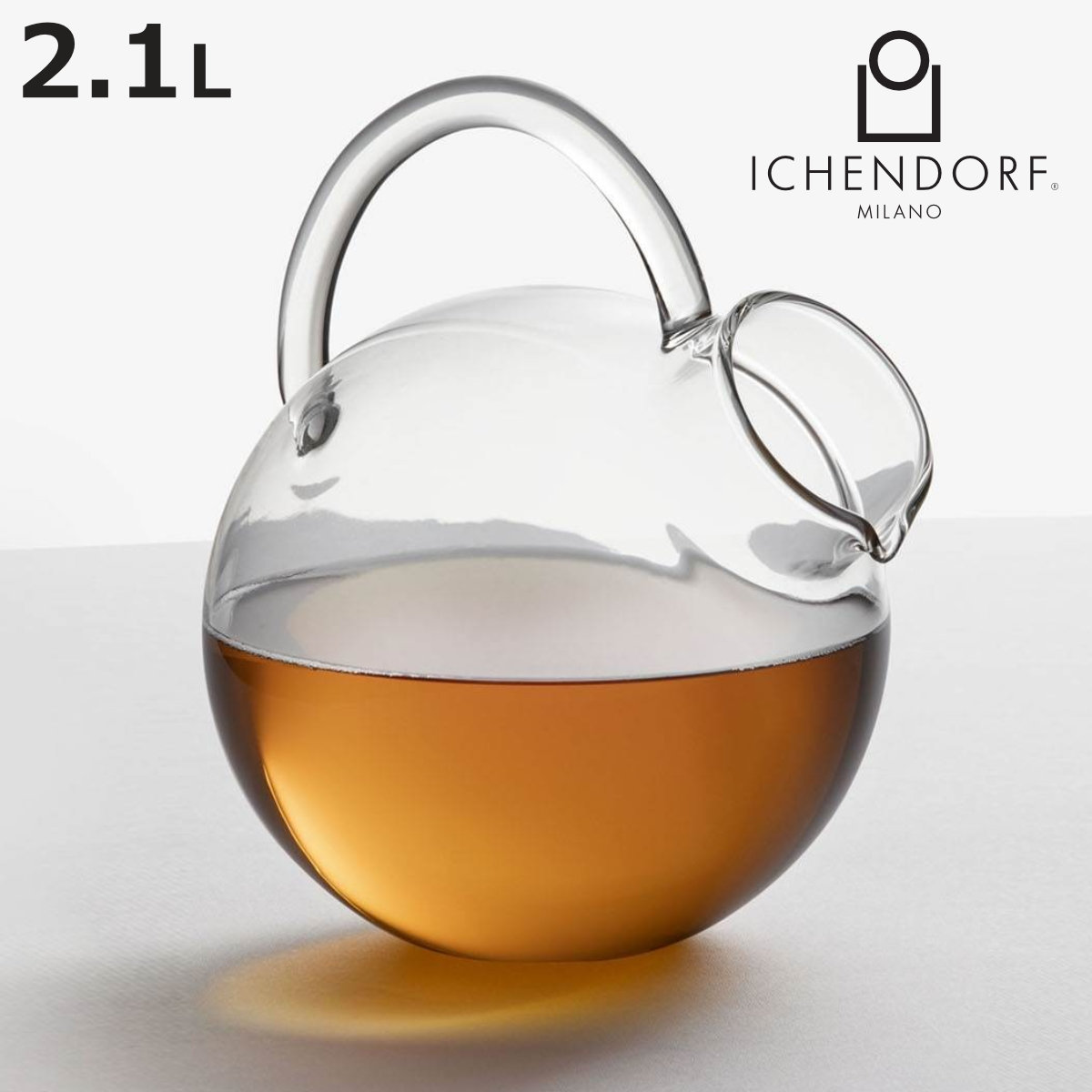 ピッチャー イッケンドルフミラノ 9359550 BOUQUET ラウンドジャグ 2.1L （ 食洗機対応 ichendorf ガラ..
