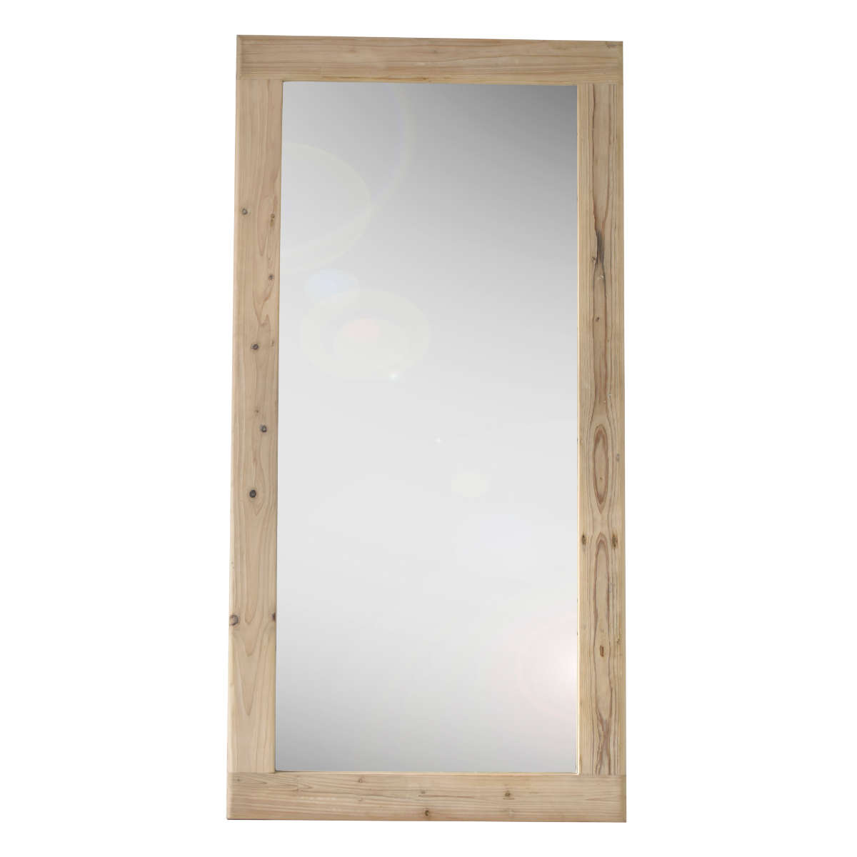 ミラー 全身 木枠 天然木 古材 90×180cm （ 開梱設置 大きめ 大きい 鏡 かがみ 立てか ...