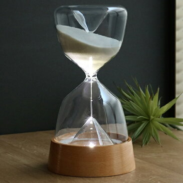 砂時計 30分 ライト 間接照明 LED LUMO ( 送料無料 タイマー 砂 時計 30分計 アナログタイマー サンドタイマー LEDライト 電池式 インテリア雑貨 置物 寝室 キッチン キッチンタイマー おしゃれ ナチュラル )【3980円以上送料無料】