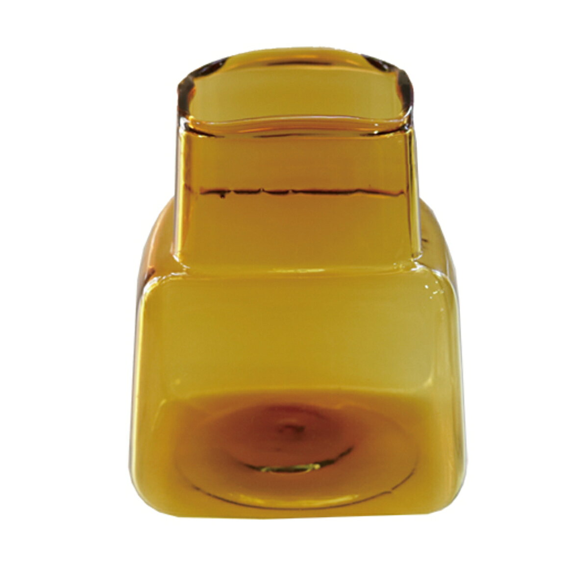 花瓶 welms. Labo vase ワイド フラワーベース ブラウン （ 花ビン 花びん 花器 ベース ガラスベース フラワー 花 飾る 花入れ ガラス ガラス製 練りガラス 色ガラス おしゃれ 一輪挿し ）【3980円以上送料無料】