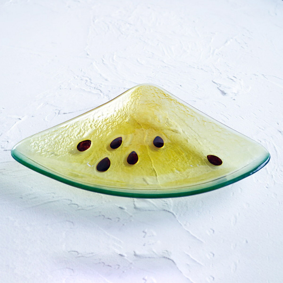 プレート glaffe Wm Plate S （ 23.5cm ウォーターメロン スイカ フルーツプレート グラッフェ ガラス 皿 お皿 食器 おしゃれ かわいい カフェ風 映え ）【3980円以上送料無料】 colorfulbox-10196809 お弁当グッズのカラフルボックス サンプル画像3