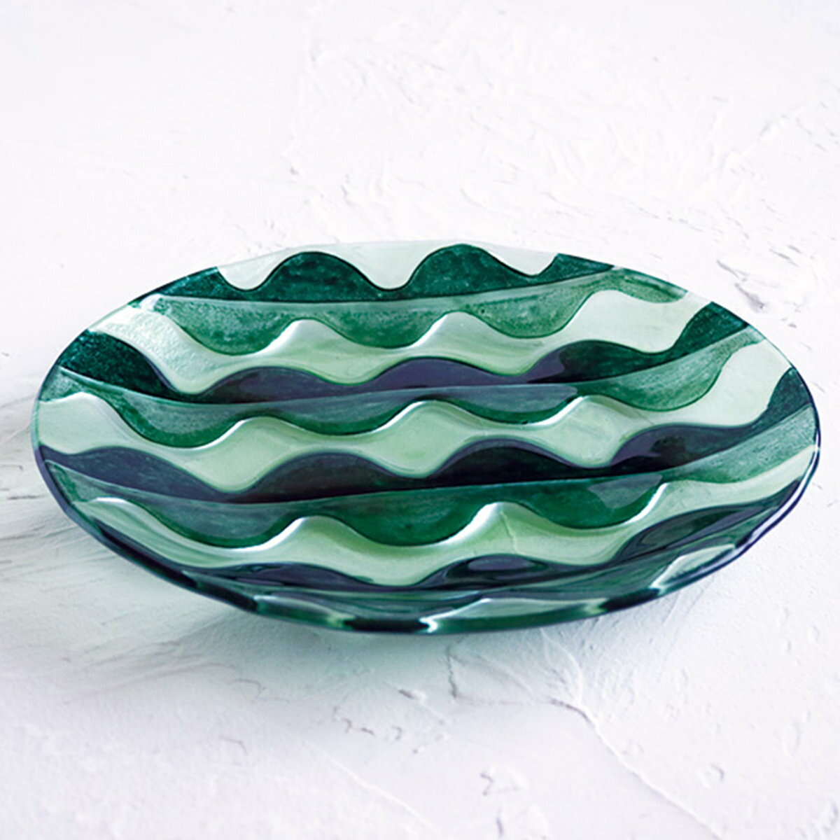 プレート glaffe Wm Plate R （ 23.2cm ウォーターメロン スイカ フルーツプレート グラッフェ ガラス 皿 お皿 食器 おしゃれ かわいい カフェ風 映え ）【3980円以上送料無料】 colorfulbox-10196811 お弁当グッズのカラフルボックス サンプル画像2