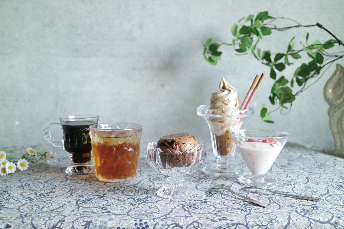 デザート食器 glaffe Ice Cream Cup L （ 180ml ガラス アイスクリームカップ グラッフェ サンデー 脚付き デザートグラス 鉢 アイス パフェ ヨーグルト 器 おしゃれ かわいい カフェ風 映え クリア 透明 ）【3980円以上送料無料】 colorfulbox-10197067 お弁当グッズのカラフルボックス サンプル画像3