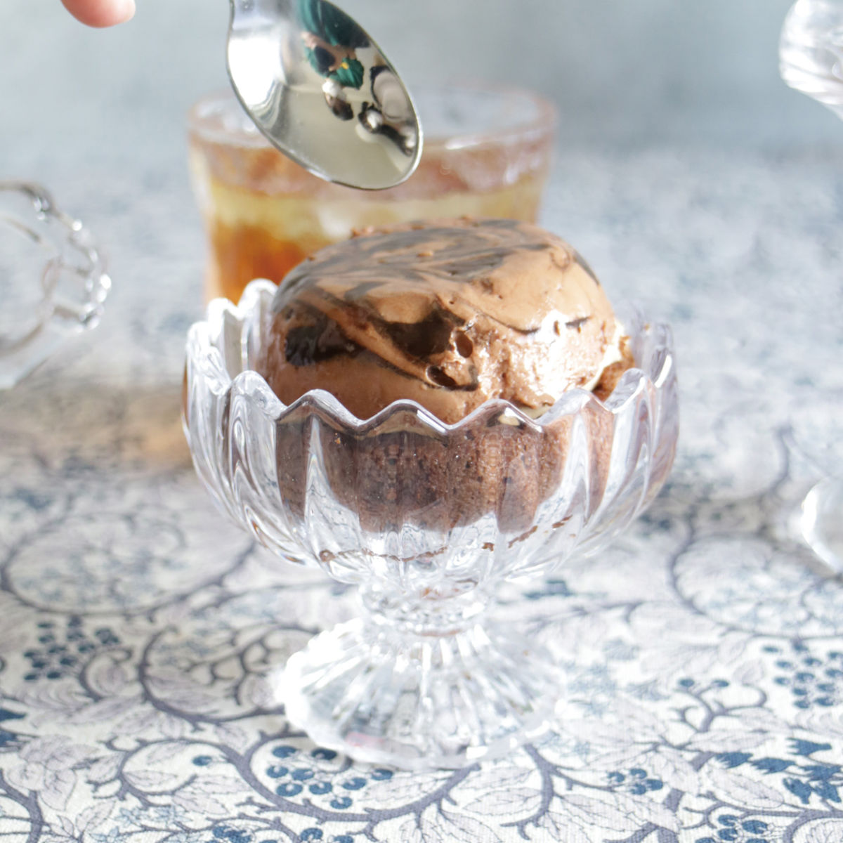 デザート食器 glaffe Ice Cream Cup S L （ 80ml 180ml ガラス アイスクリームカップ グラッフェ サンデー 脚付き デザートグラス 鉢 アイス パフェ ヨーグルト 器 おしゃれ かわいい カフェ風 映え クリア 透明 ）【3980円以上送料無料】 colorfulbox-10197656 お弁当グッズのカラフルボックス サンプル画像3