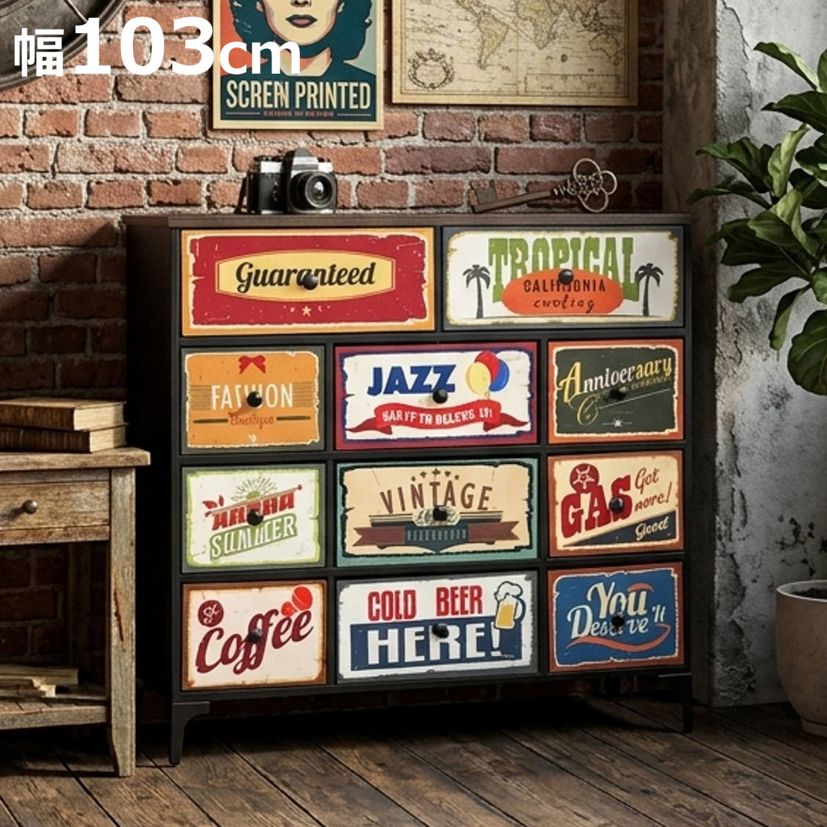 楽天市場】ブリキ ボックス（タンス・チェスト｜収納家具