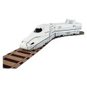 さくら N700系 ダンボール レール付 小物入れ ハッピーレール 紙製 立体パズル 組立 ( 工作キット ペパークラフト ペーパーアート キット 電車 段ボール 組み立て 作る 簡単 リサイクル エコ 立体的 本格的 お絵描き 色塗り レール ) 【3980円以上送料無料】