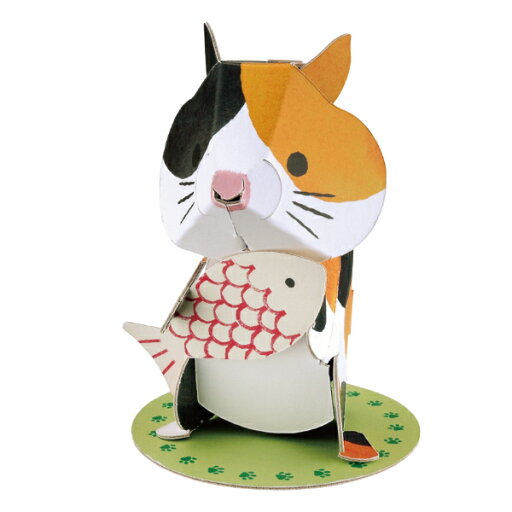 工作キット ダンボール製 hacomo kids mini ねこ ( ダンボール 段ボール 動物 ネコ おもちゃ ペーパークラフト 工作 子ども キッズ 組み立て 手作り キット 組立 作る 簡単 リサイクル エコ 立体的 本格的 ミニチュア ) 【3980円以上送料無料】 工作キット ダンボール製 hacomo kids mini ねこ ( ダンボール 段ボール 動物 ネコ おもちゃ ペーパークラフト 工作 子ども キッズ 組み立て 手作り キット 組立 作る 簡単 リサイクル エコ 立体的 本格的 ミニチュア ) 【3980円以上送料無料】