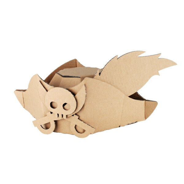 工作キット ダンボール製 hacomo kids 海賊帽 ( ダンボール 段ボール 海賊 おもちゃ ペーパークラフト 工作 子ども キッズ 組み立て 手作り キ...