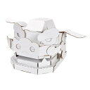 工作キット ダンボール製 hacomo kids 獅子段 ( ダンボール 段ボール 獅子舞 おもちゃ ペーパークラフト 工作 子ども キッズ 組み立て 手作り キット 組立 作る 簡単 リサイクル エコ 立体的 お絵描き 色塗り ミニチュア 本格的 ) 【3980円以上送料無料】