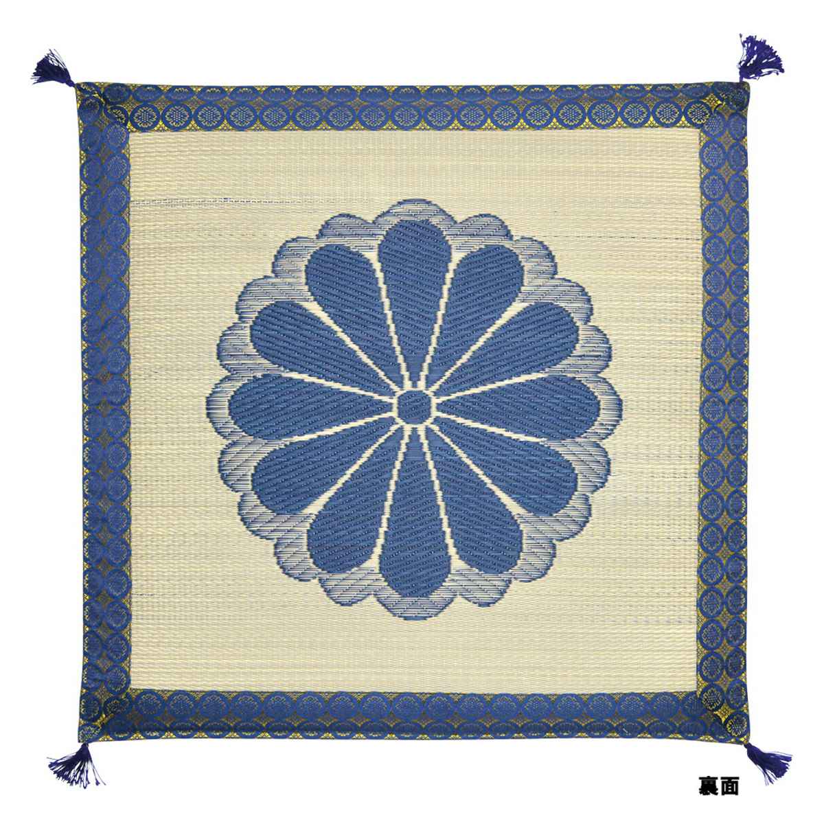 座布団 国産い草御前座布団 鳳凰 70×70cm ( 送料無料 仏前座布団 ざぶとん 夏用 い草 日本製 仏前 法要 法事 仏壇座布団 御前座布団 仏壇 住職 お坊さん お寺さん 収納袋付き 夏 お盆 新盆 初盆 御盆 お彼岸 お寺様用 仏壇用 ) 【3980円以上送料無料】 [2]